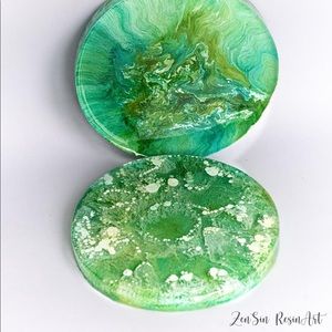 Resin coasters